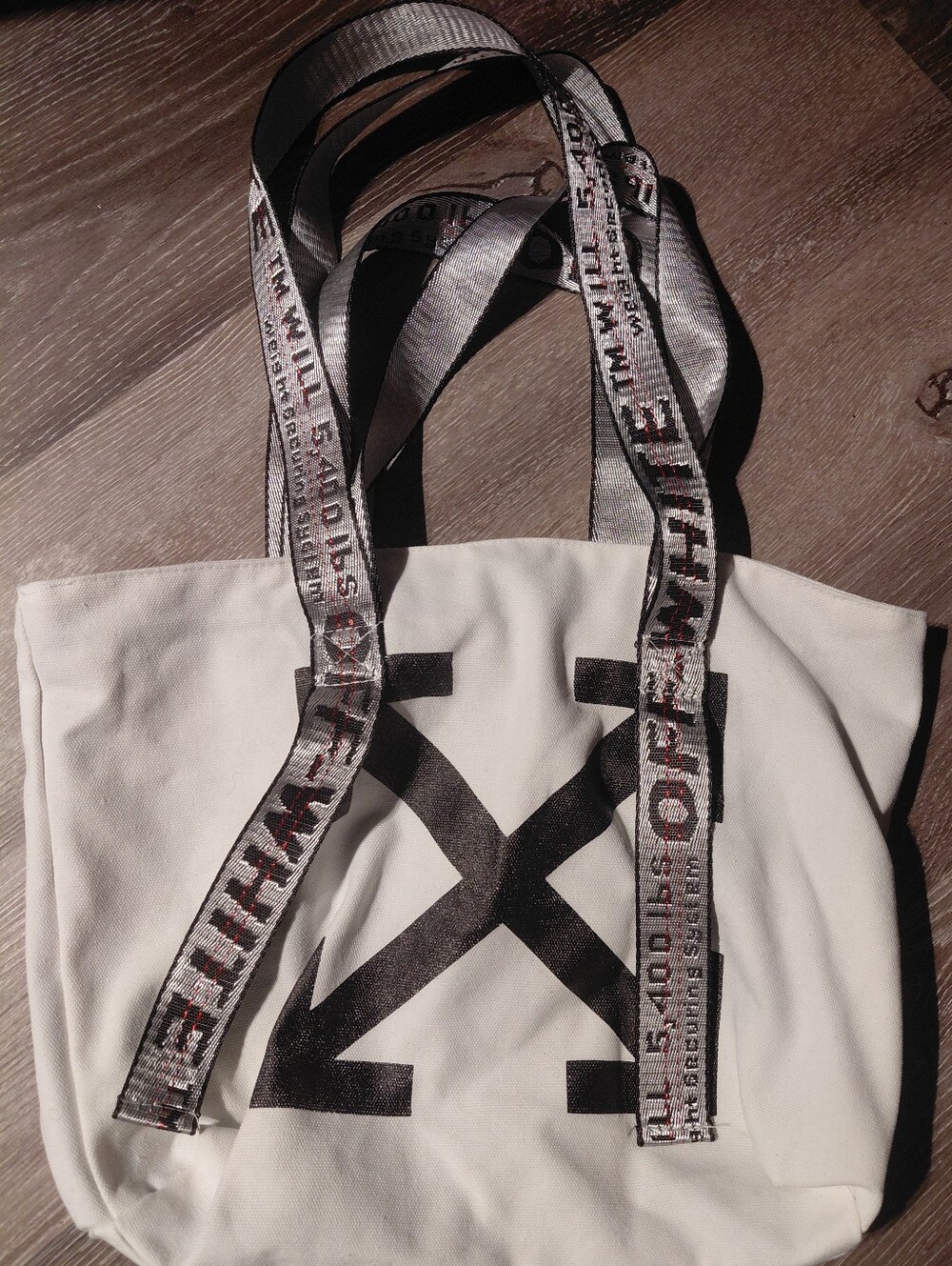 Canvas White Tote